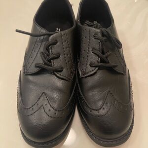 Classic Black Kids Dress Shoes